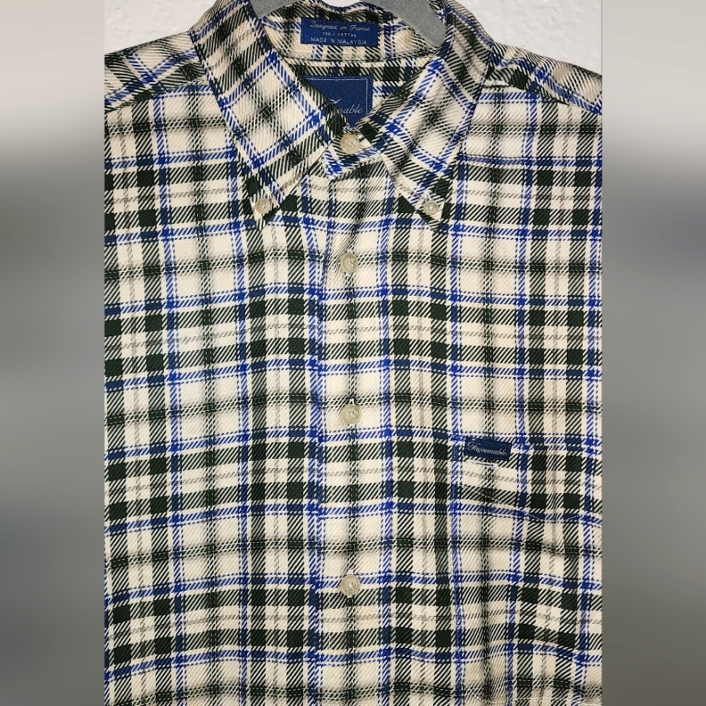 Faconnable Men's Flannel Long Sleeve M